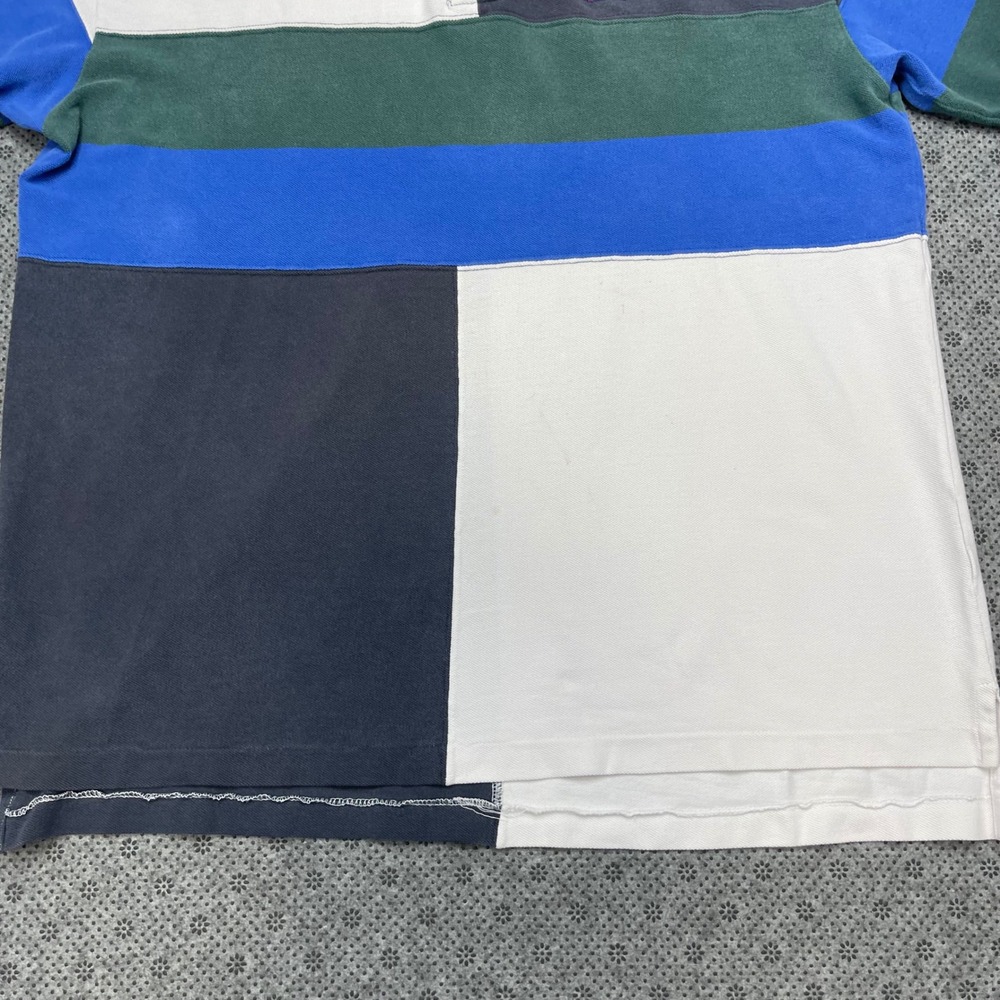 Vintage Izod Colorblock Polo Shirt Mens XL Short Sleeve Cotton Pique Multi-Color - Picture 8 of 11